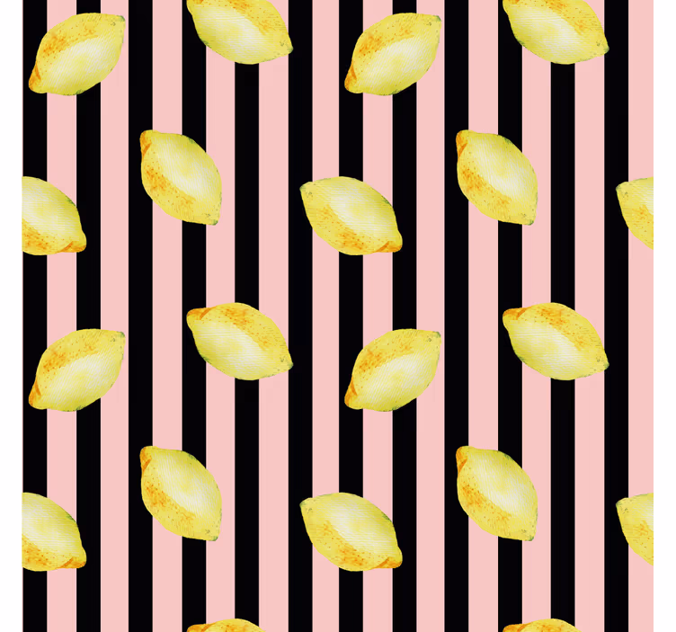 Tapete za kuhinjo živahen limonin vzorec - TenStickers