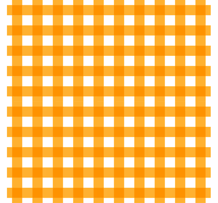 Tapete za kuhinjo oranžni karirani motiv - TenStickers