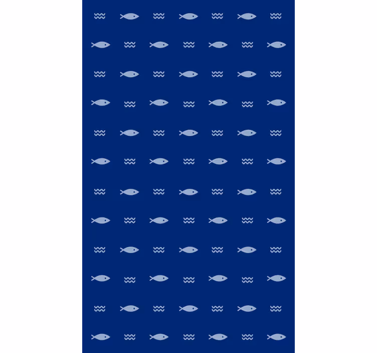 Kopalniški tapeta z ribjim vzorcem - TenStickers