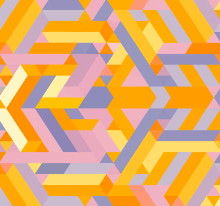 Kopalniški tapeta geometrijski preplet vzorcev - TenStickers