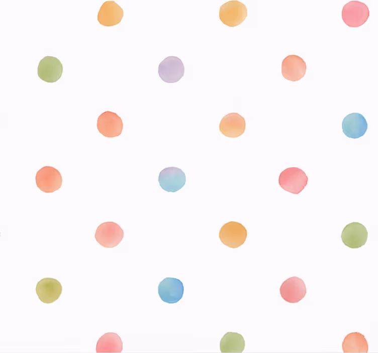 Tapeta za glavno spalnico akvarelne pikice - TenStickers