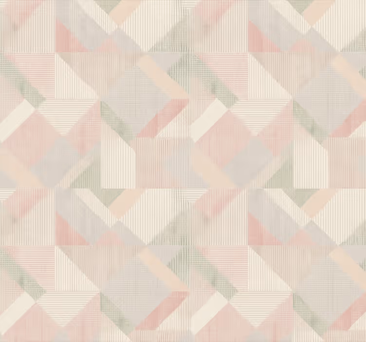 Tapeta za glavno spalnico pastelna pletena geometrija - TenStickers