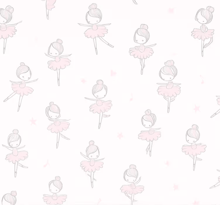 Tapeta za dnevno sobo plesna balerina - TenStickers