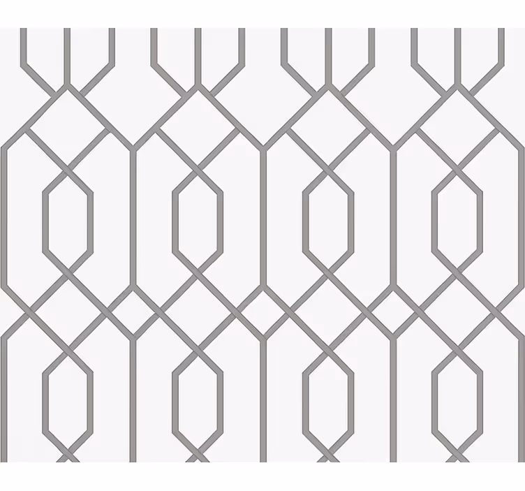 Tapeta za dnevno sobo siva geometrijska - TenStickers