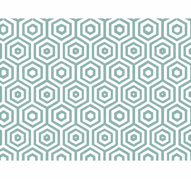 Tapeta za dnevno sobo abstraktna geometrija - TenStickers