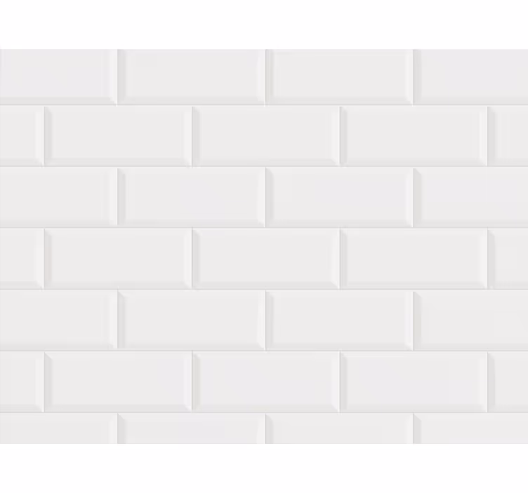 Kopalniški tapeta vzorec belih ploščic - TenStickers