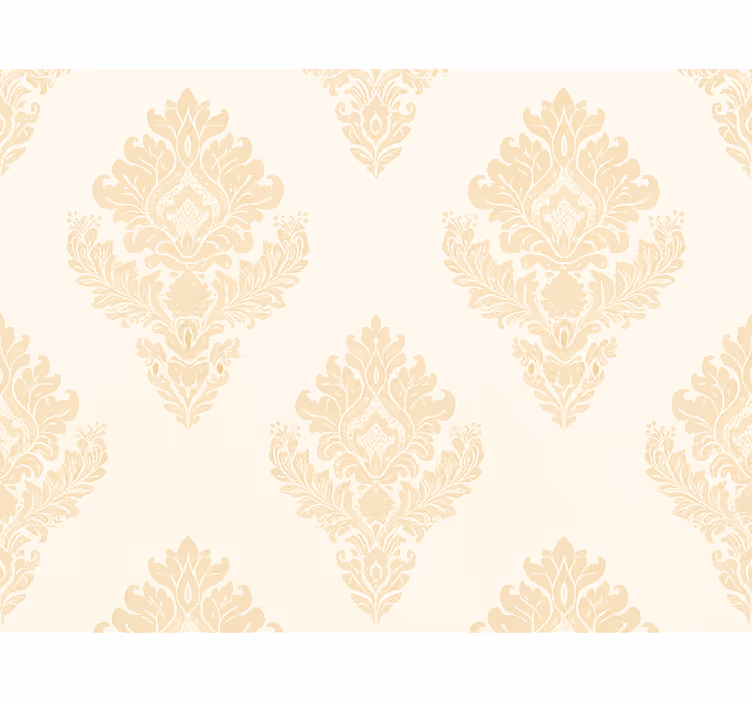 Tapeta za glavno spalnico klasični bež damask - TenStickers