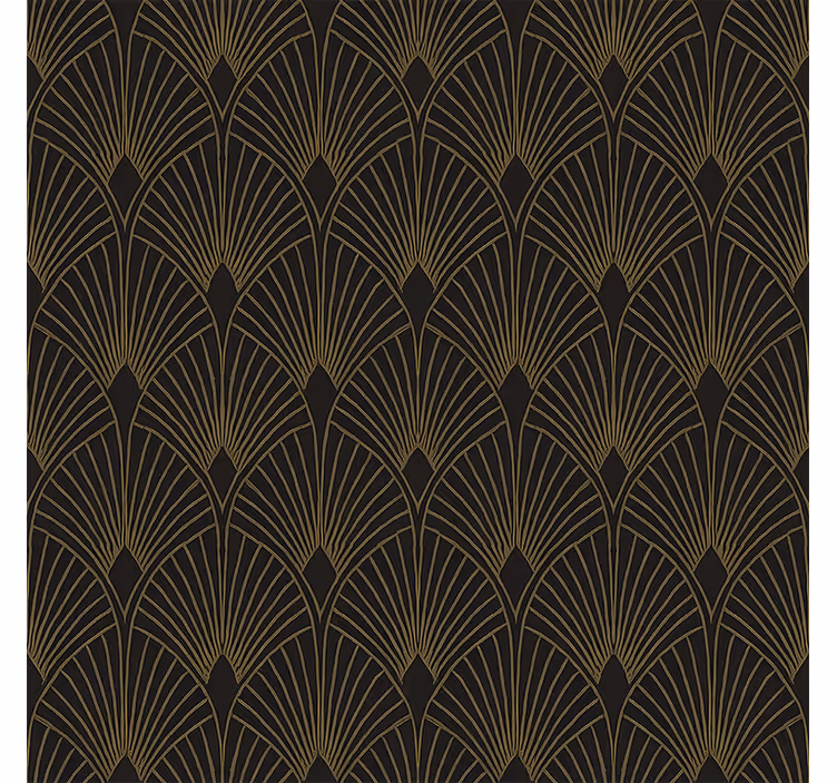 Geometrijski ozadje zlati deco ventilator - TenStickers