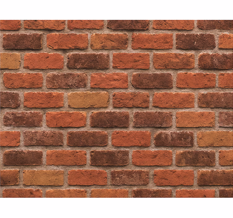 Tapeta za glavno spalnico rustikalna opečna kamenina - TenStickers