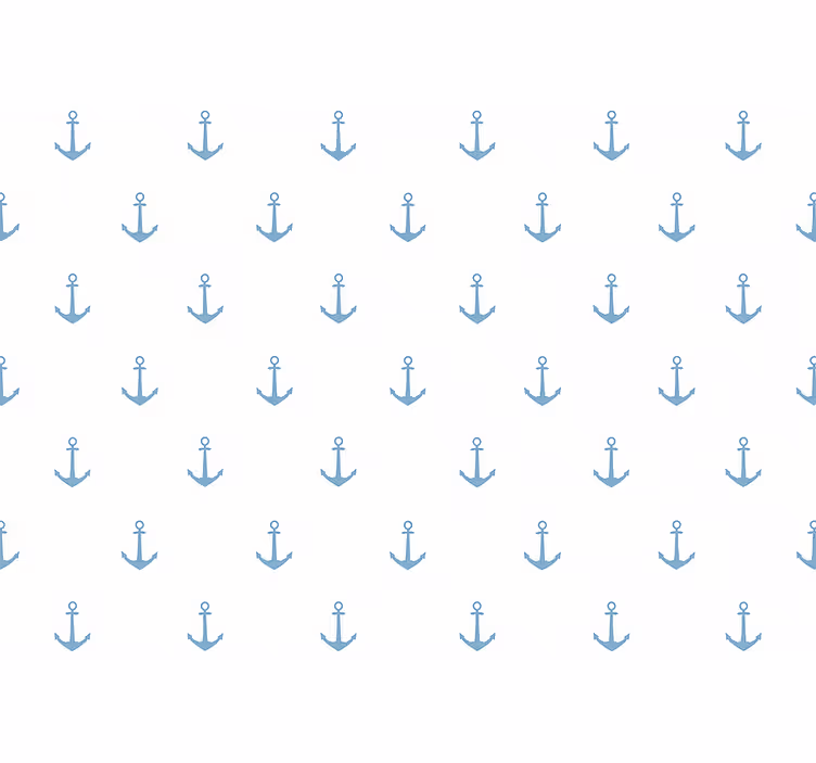 Tapete za otroške sobe modri sidrni dizajn - TenStickers