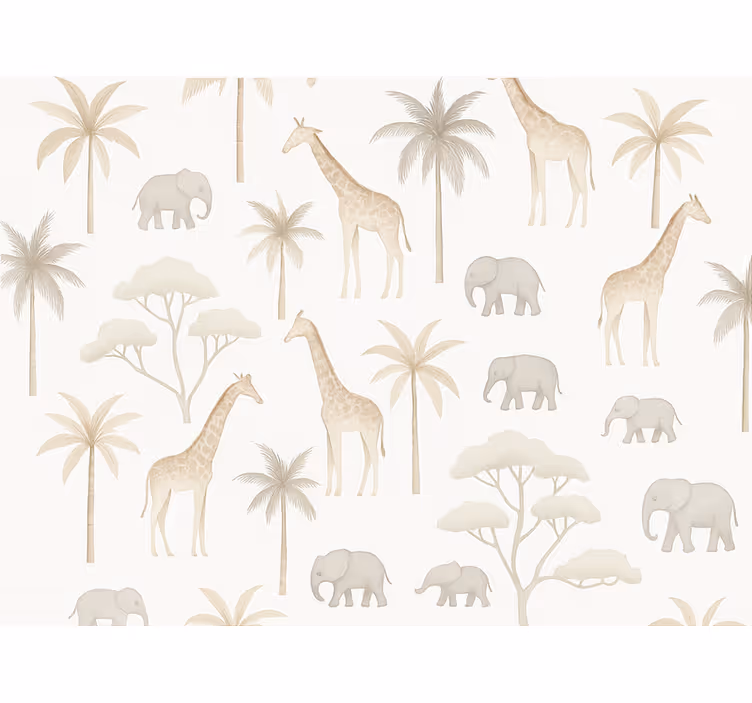 Tapete za otroške sobe savannah za otroke - TenStickers