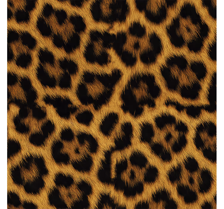 Tapeta za glavno spalnico leopardji puhasti vzorec - TenStickers