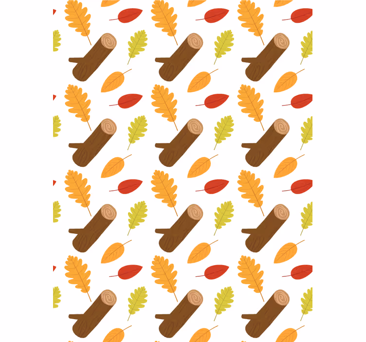 Cvetlični ornamentalni zidni papir večbarvna drevesa - TenStickers