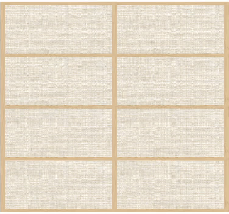 Tapeta za glavno spalnico japonska panelna struktura - TenStickers