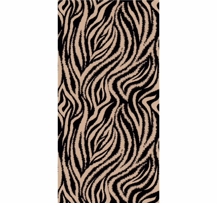 Tapeta za glavno spalnico vzorec zebra črtice - TenStickers