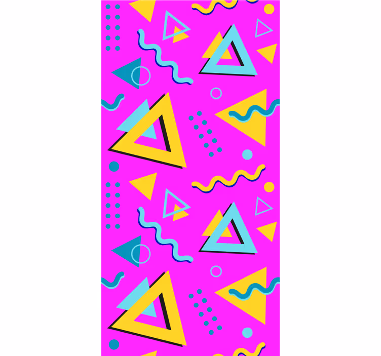 Tapete za spalnice memphis retro 80 geometrijski vzorci - TenStickers