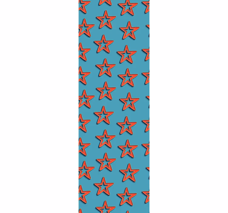 Tapete za spalnice retro vzorci z zvezdami in geometrijo - TenStickers