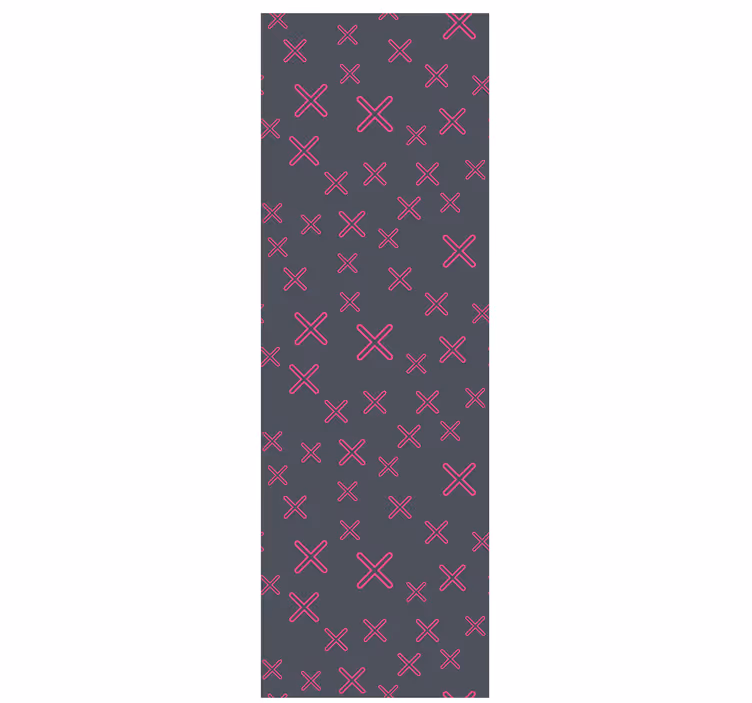 Tapete za spalnice barvite geometrijske križe - TenStickers