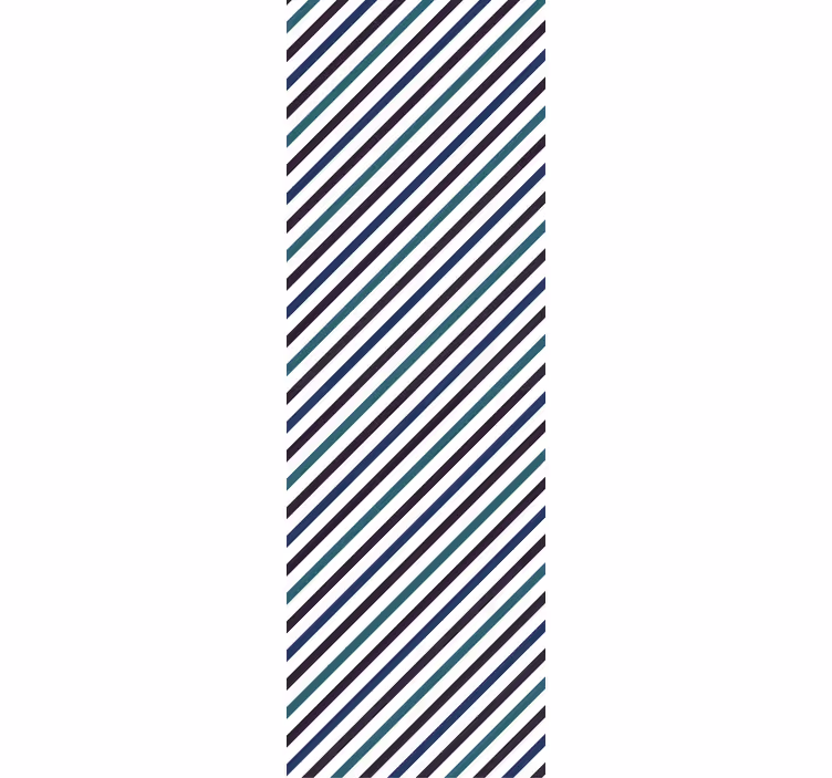 Tapete za spalnice modre diagonalne črte - TenStickers