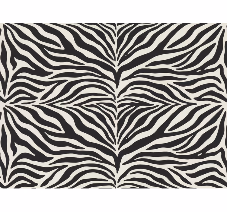 Zebra vzorec tapeta realističen zebra vzorec - TenStickers