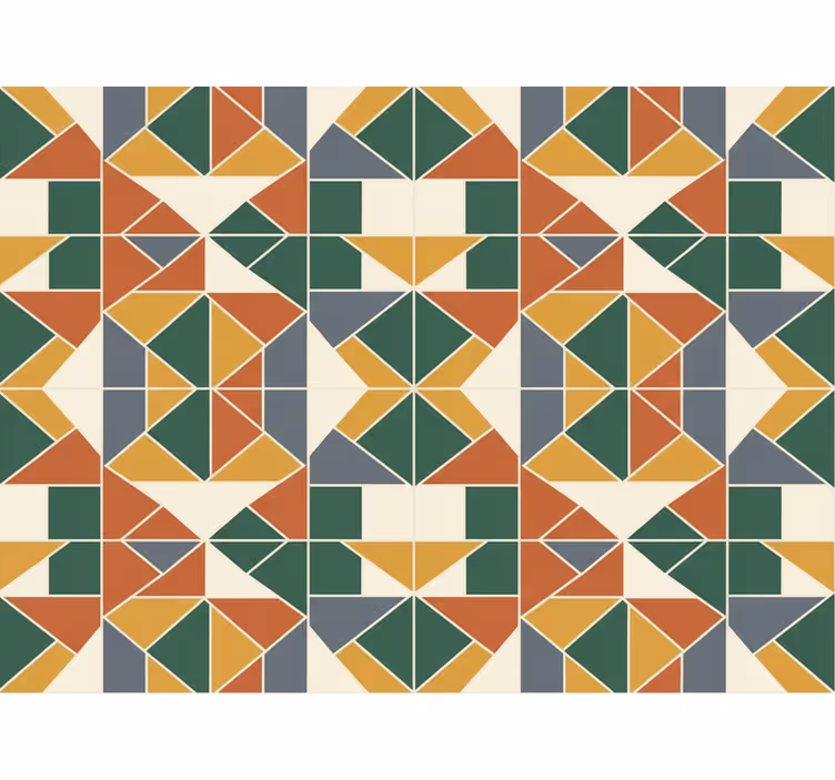 Abstraktno tapeta geometrijski vzorec - TenStickers