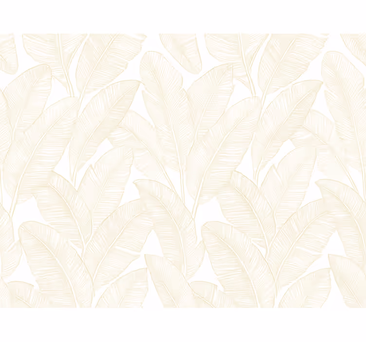 Tapeta z listi tople bele bananine liste - TenStickers