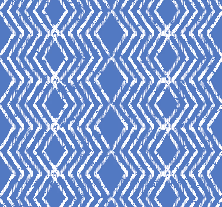 Modri tapeti v zig zag vzorcu - TenStickers