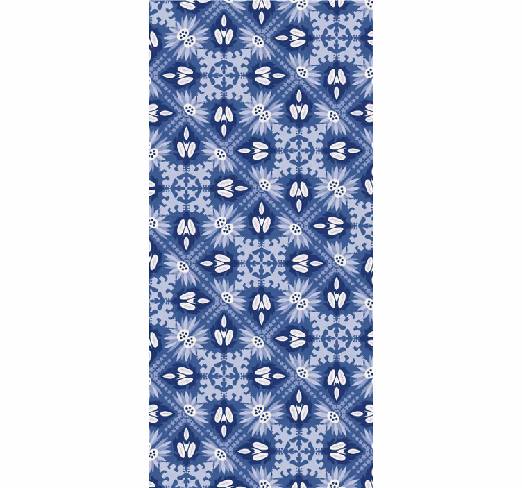 Modri tapeti ornamentalni vzorci - TenStickers