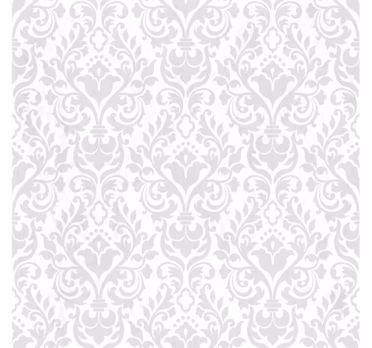 Bela tapeta v grunge damask vzorcu - TenStickers