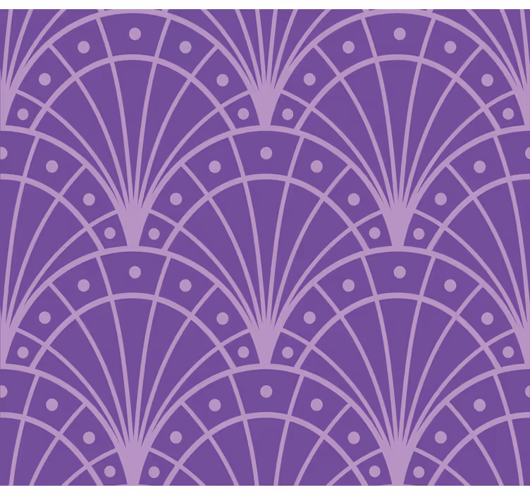 Tapete v lila barvi minimalistične art deco - TenStickers