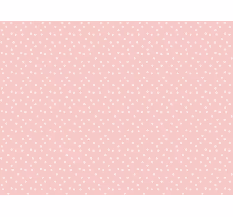 Roza tapeta nežni pastelni odtenki s pikami - TenStickers