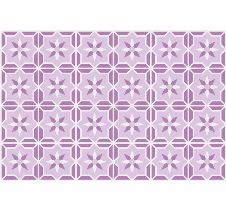 Roza tapeta geometrijski ton malve - TenStickers