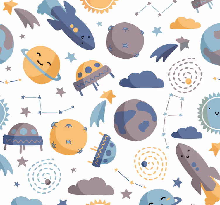 Vesolje otroške tapeta - TenStickers