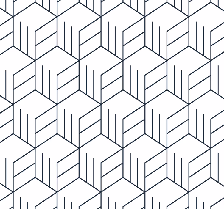 Geometrijska zasnova črt geometrijski zidni papir - TenStickers
