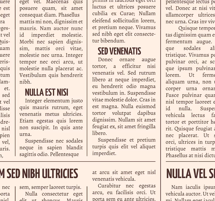 tapeta vintage časopis natisni povzetek - TenStickers