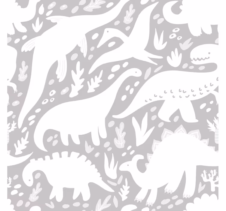 Menažerija dinozavrov tapeta z dinozavri - TenStickers