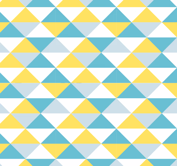 tapeta rumene in modre geometrijske ploščice - TenStickers