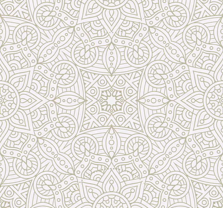 Geometrijske mandale Tapete z ornamentnimi motivi - TenStickers