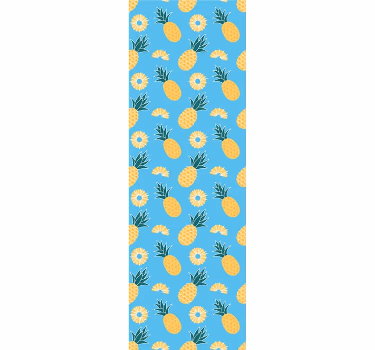 Potisk tropskega ananasa tapeta z živalmi - TenStickers