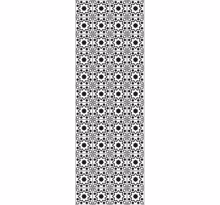 Ansambel geometrijskih ploščic tapeta z vzorcem ploščic - TenStickers
