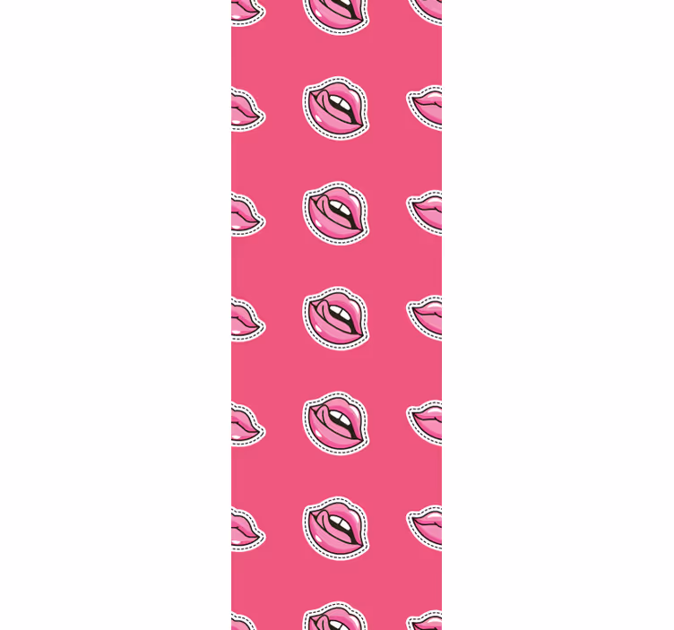 Oblikovanje vzorcev ustnic umetniško tapeta - TenStickers