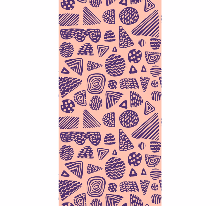 Tapeta za dnevno sobo geometrijski vzorci - TenStickers