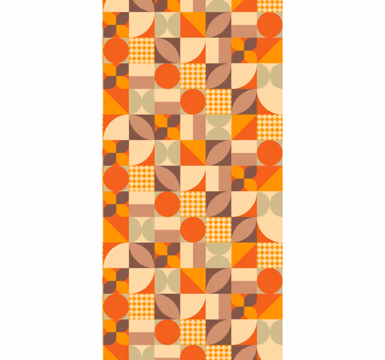 Retro geometrijske oblike geometrijski zidni papir - TenStickers