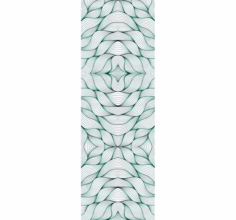 Tapeta z listi geometrijski vzorec - TenStickers
