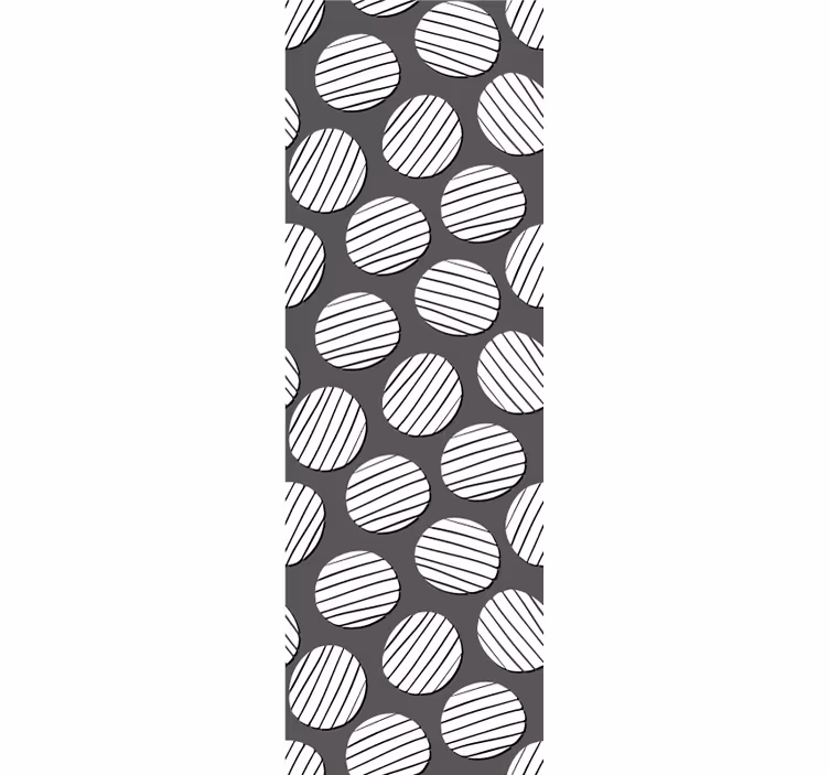 Vzorec geometrijskega kroga geometrijski zidni papir - TenStickers