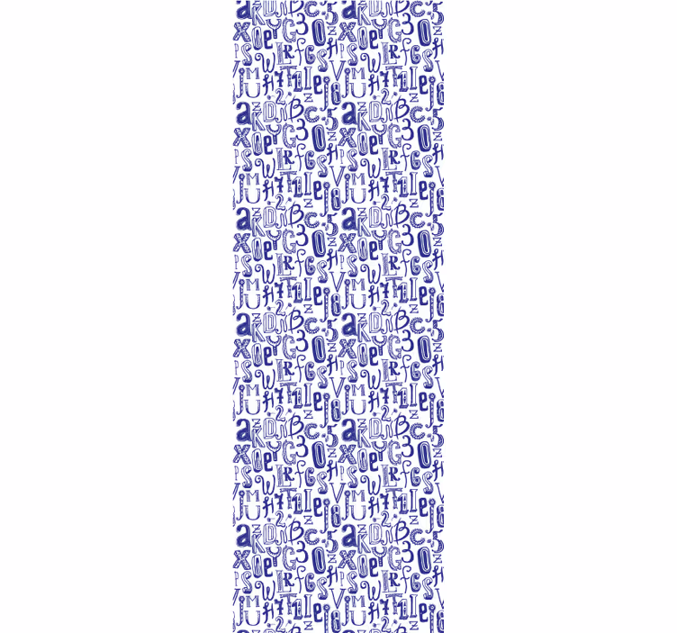 Motiv abecede tapeta z napisi in črkami - TenStickers
