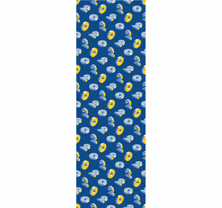 Geometrijski vzorec oči Tapete za otroške sobe - TenStickers
