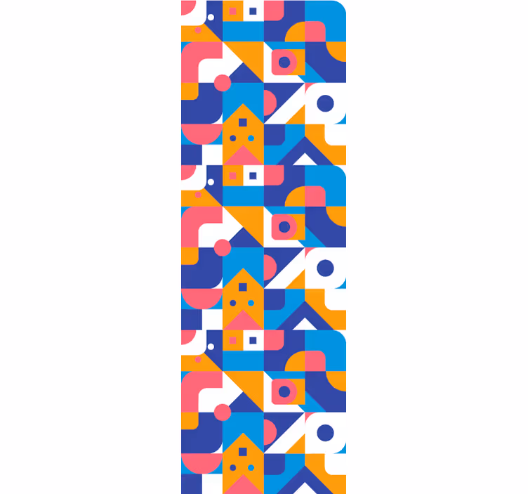 Geometrijska abstrakcija geometrijski zidni papir - TenStickers