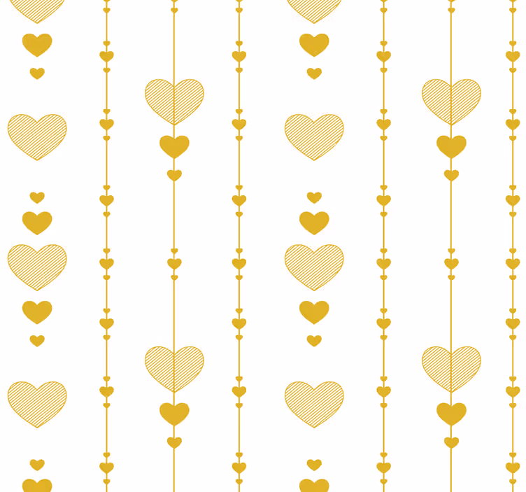Srce zlata abstraktne tapeta - TenStickers