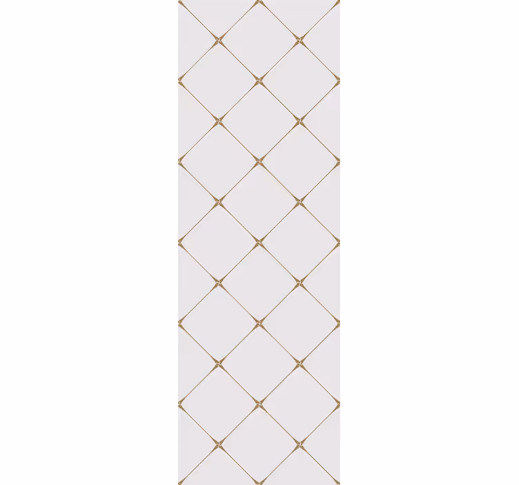Geometrijske diamantne črte kvadratno tapeta - TenStickers